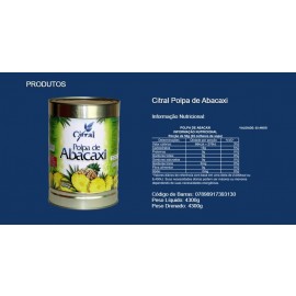 POLPA ABACAXI CITRAL 4,3KG 